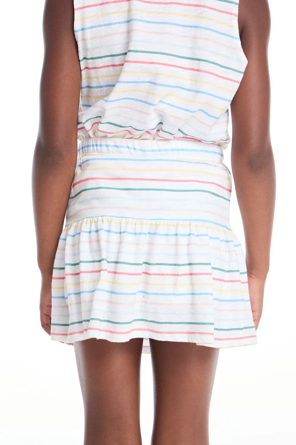Peplum Happy Stripe Girls Skort sold by Chaser product image thumbnail 3