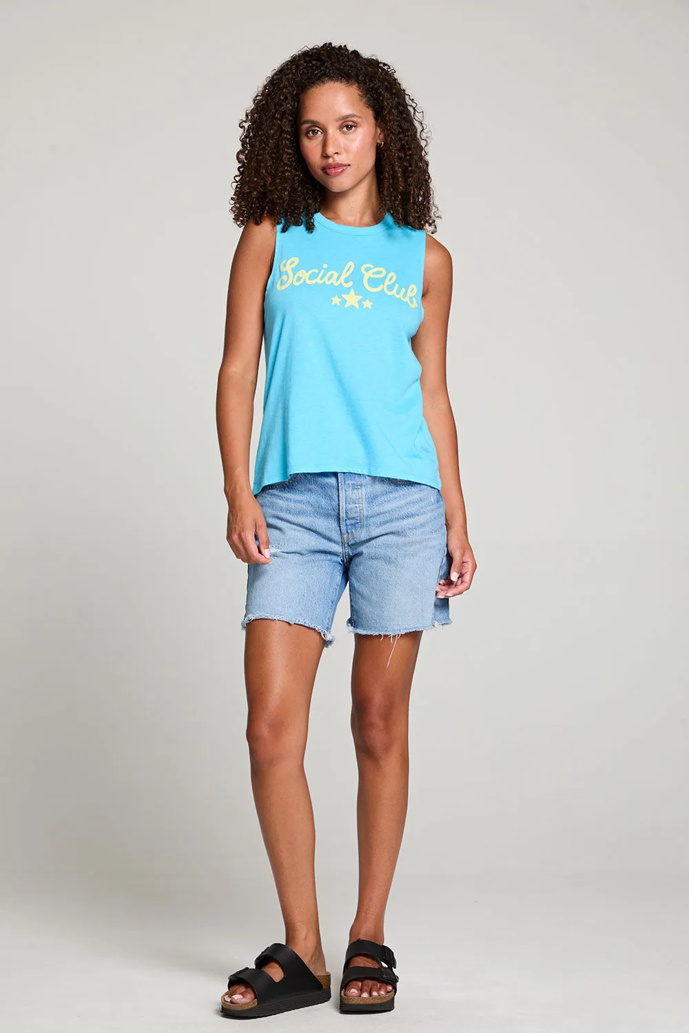 Social Club Muscle Tee sold by Chaser product image thumbnail 5