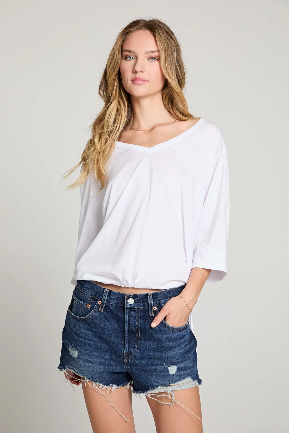 Gianna White Tee sold by Chaser