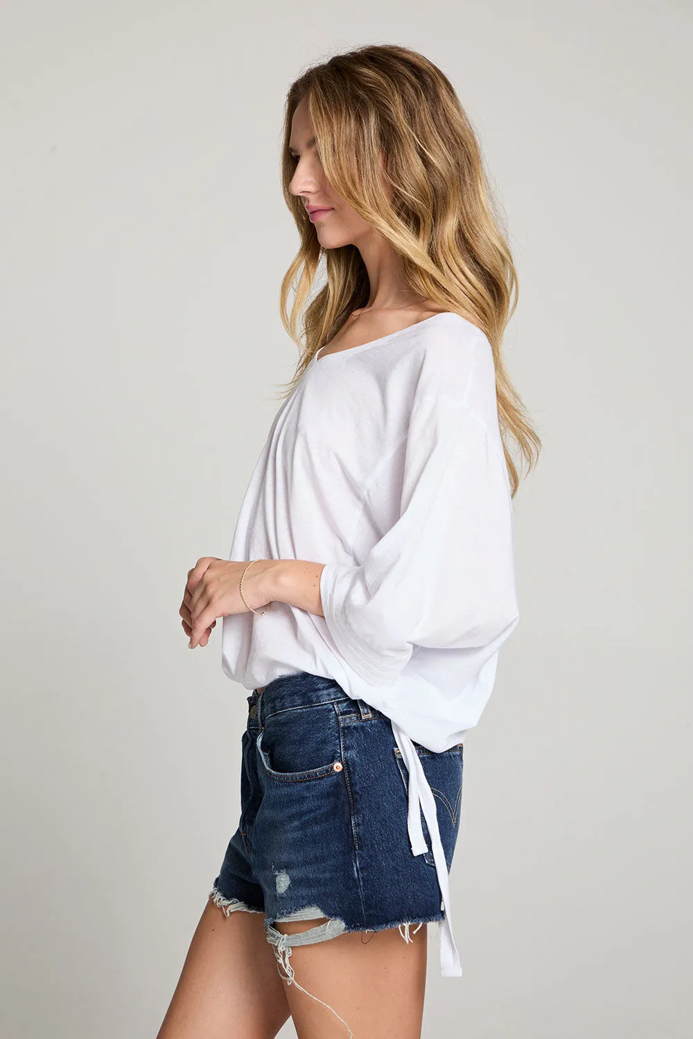 Gianna White Tee sold by Chaser product image thumbnail 2