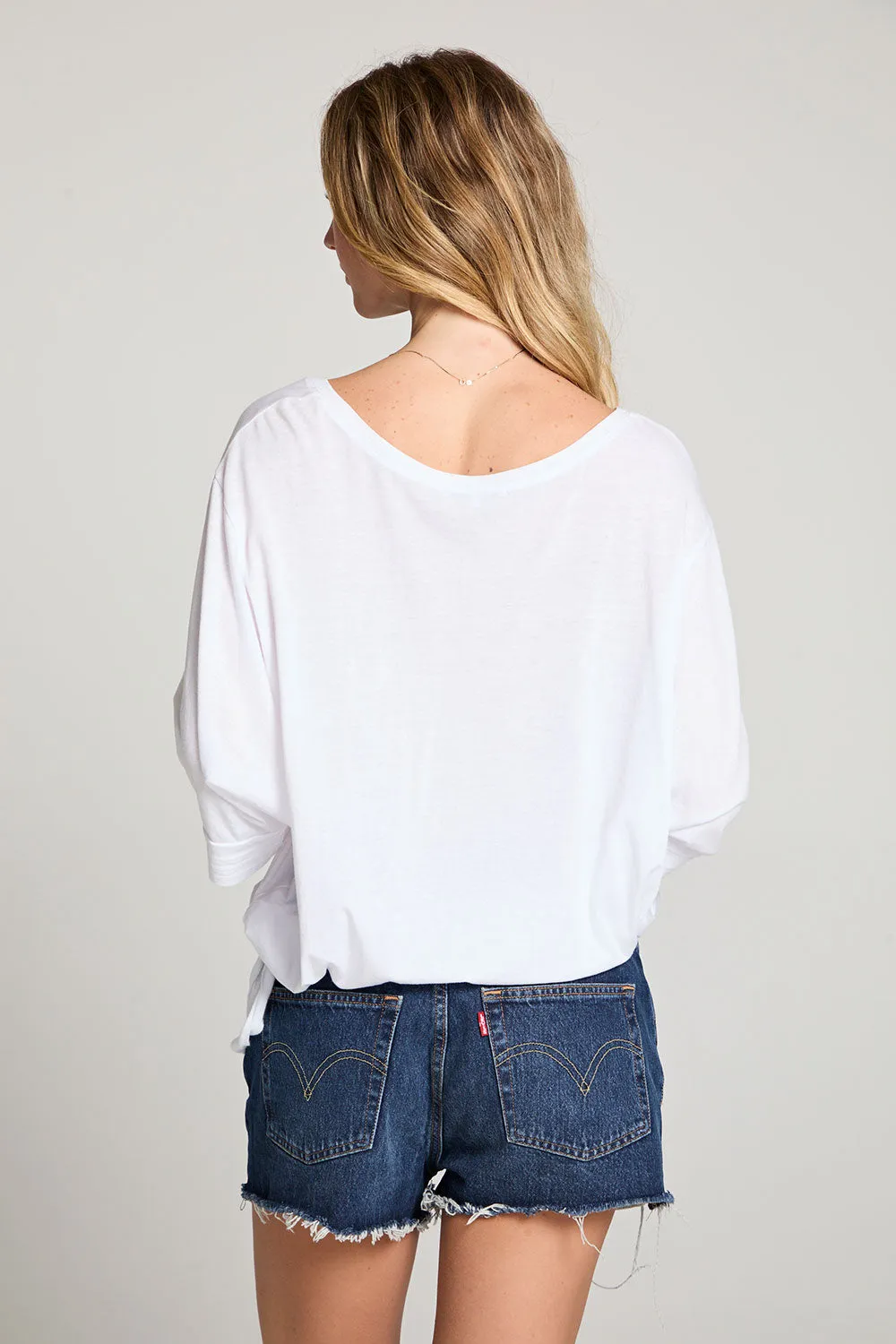 Gianna White Tee sold by Chaser product image thumbnail 3