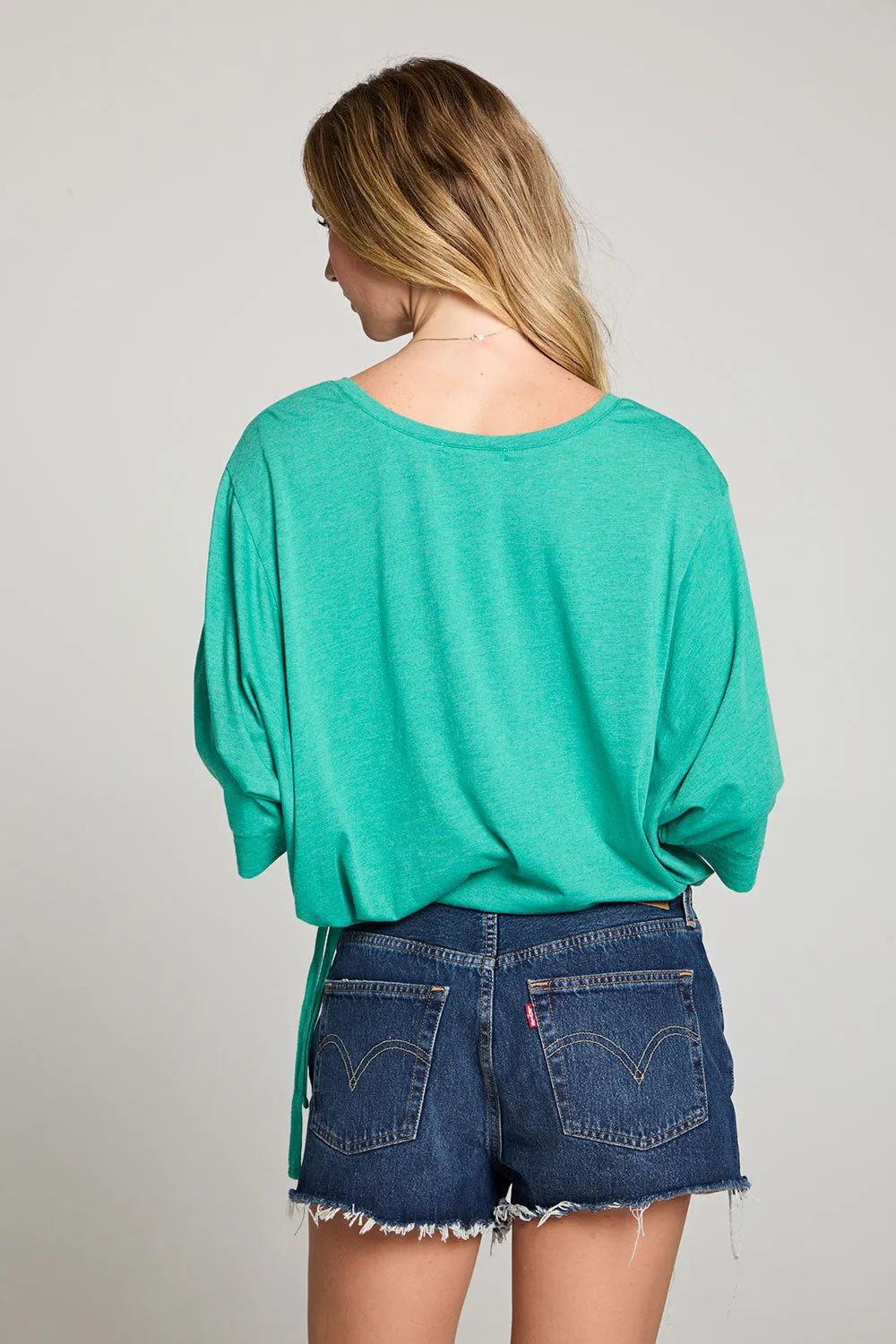 Gianna Clover Green Tee sold by Chaser product image thumbnail 3