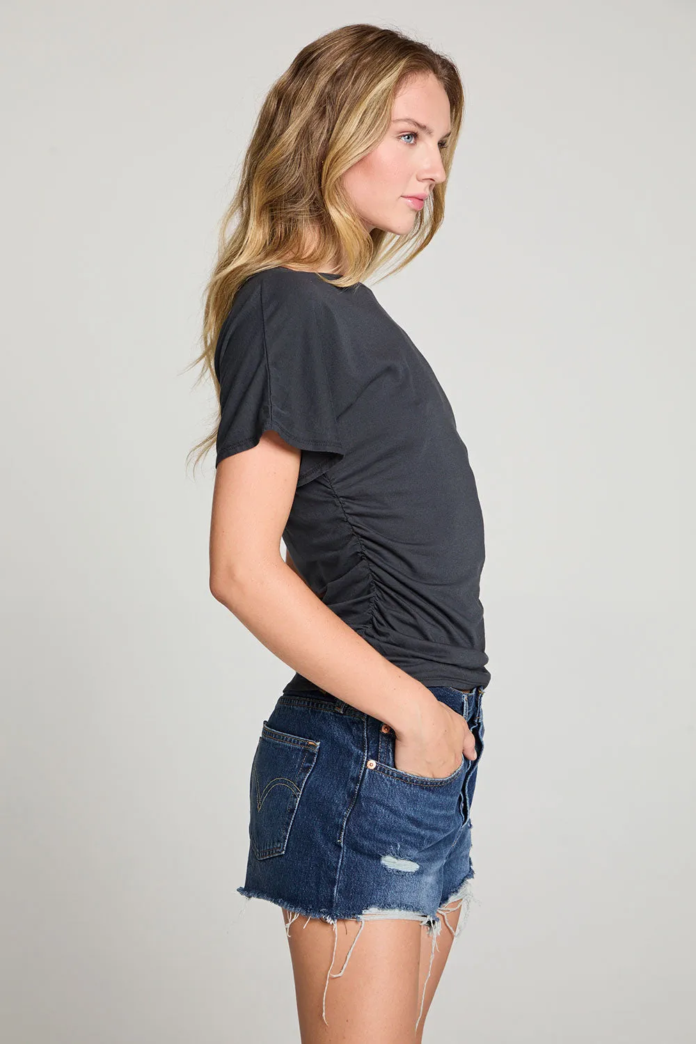 Mia Licorice Tee sold by Chaser product image thumbnail 2