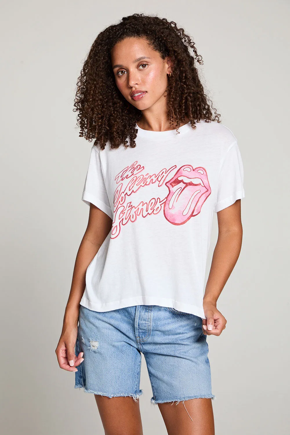 Rolling Stones Painterly Tongue Logo Tee sold by Chaser