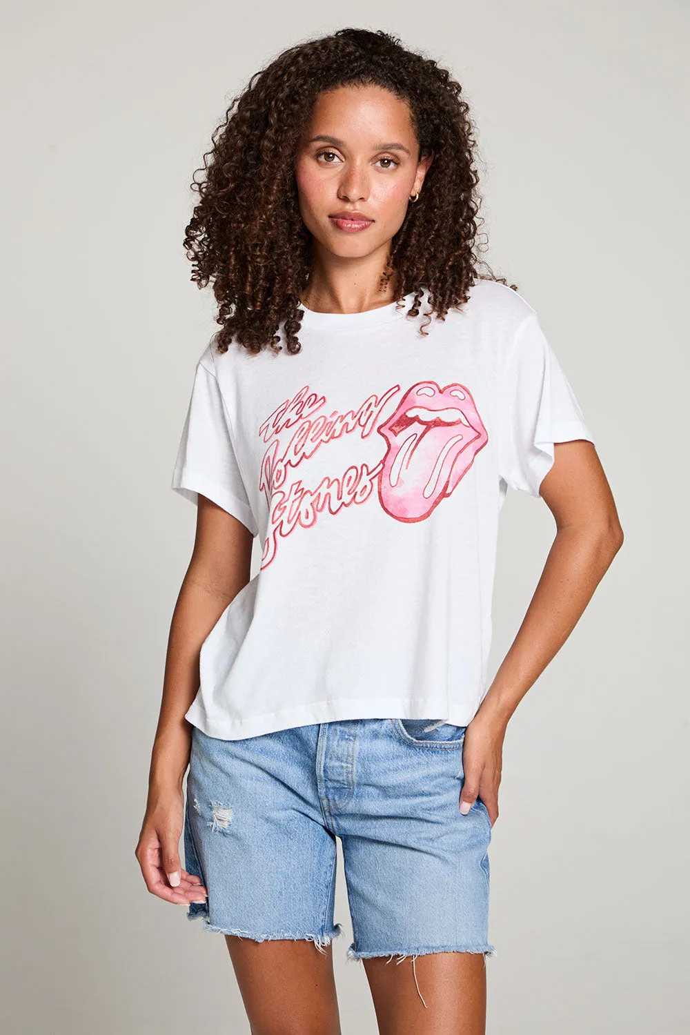 Rolling Stones Painterly Tongue Logo Tee sold by Chaser product image thumbnail 5