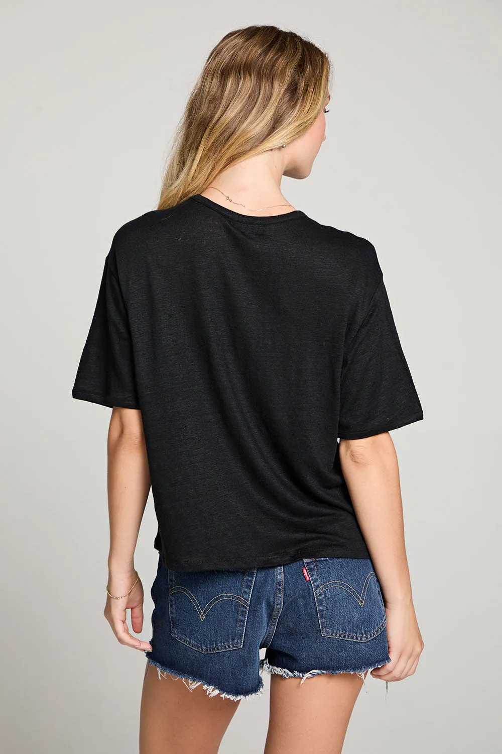 Charlotte Black Tee sold by Chaser product image thumbnail 3