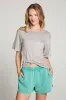 Annalise Heather Grey Tee sold by Chaser