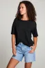 Annalise Black Tee sold by Chaser