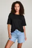 Annalise Black Tee sold by Chaser