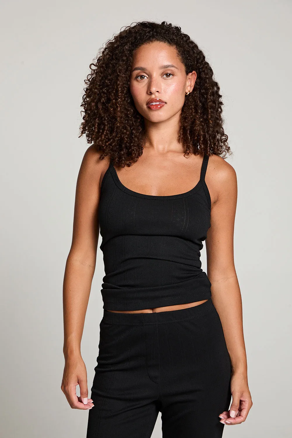 Lola Licorice Black Tank Top sold by Chaser