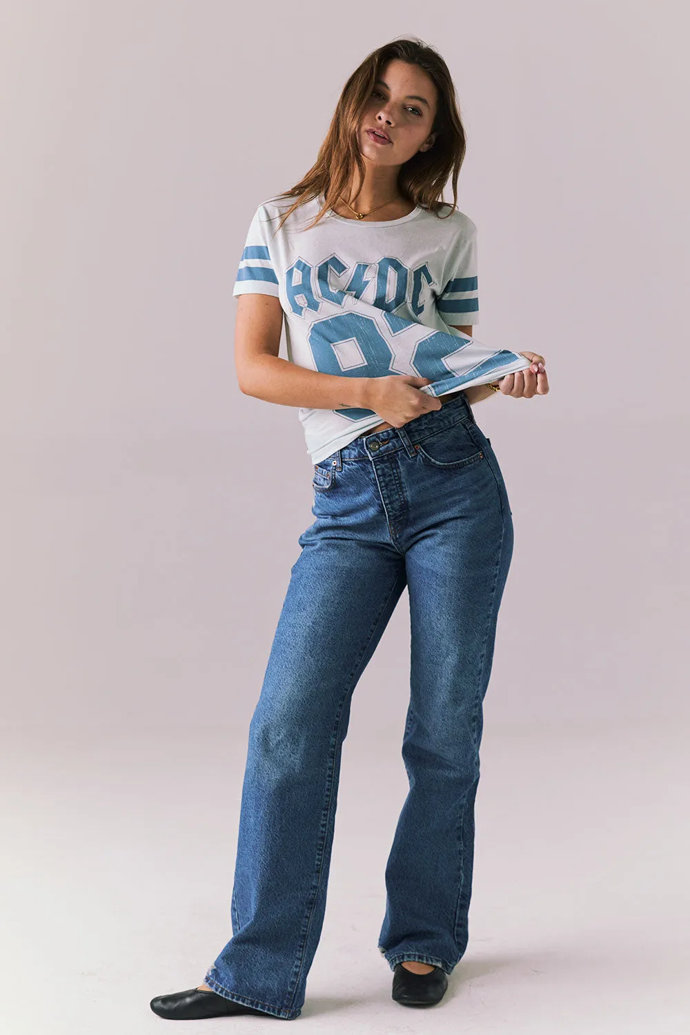 AC/DC ‘82 Tour Crew Neck Tee sold by Chaser product image thumbnail 5