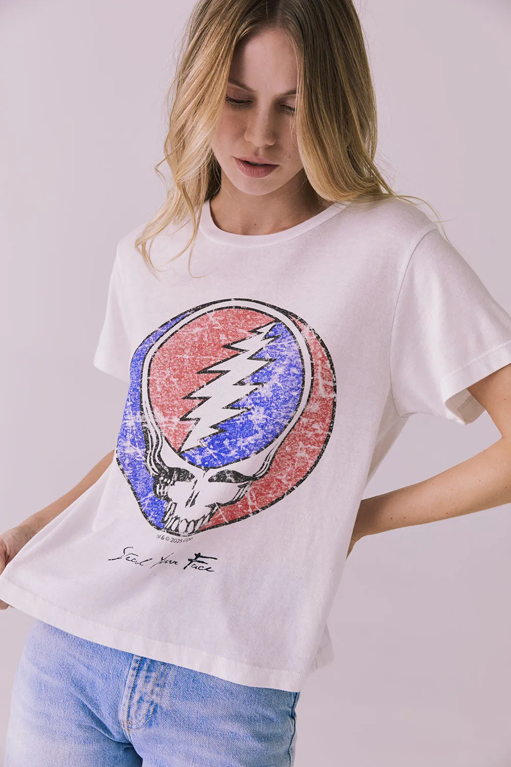 Grateful Dead Steal Your Face Tee sold by Chaser product image thumbnail 4