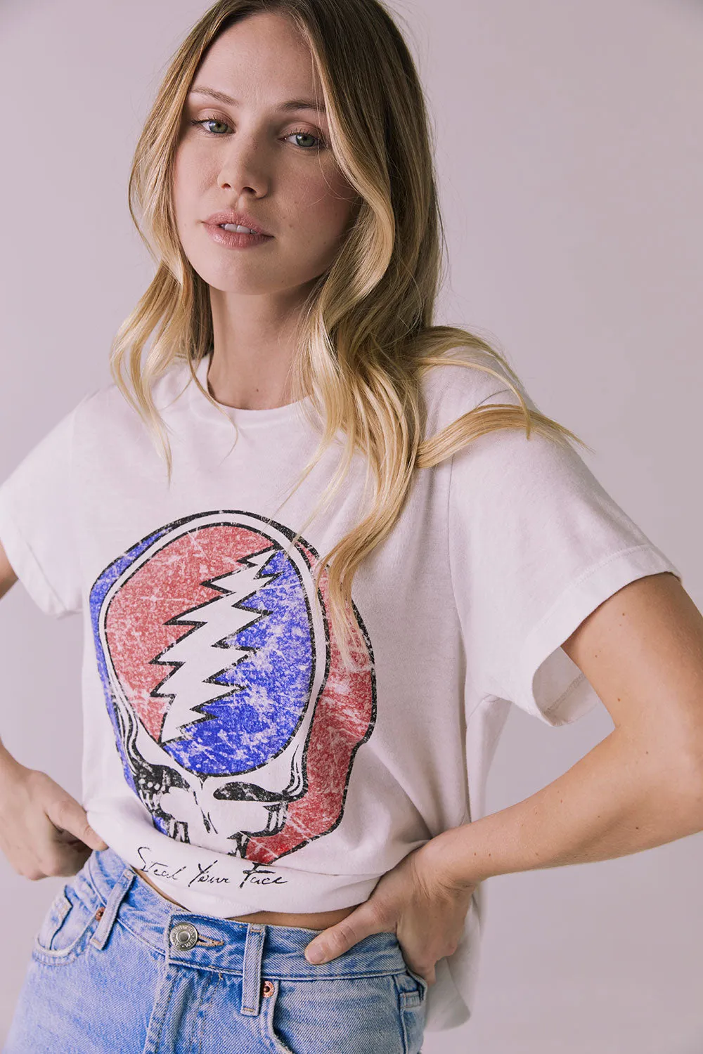 Grateful Dead Steal Your Face Tee sold by Chaser product image thumbnail 5