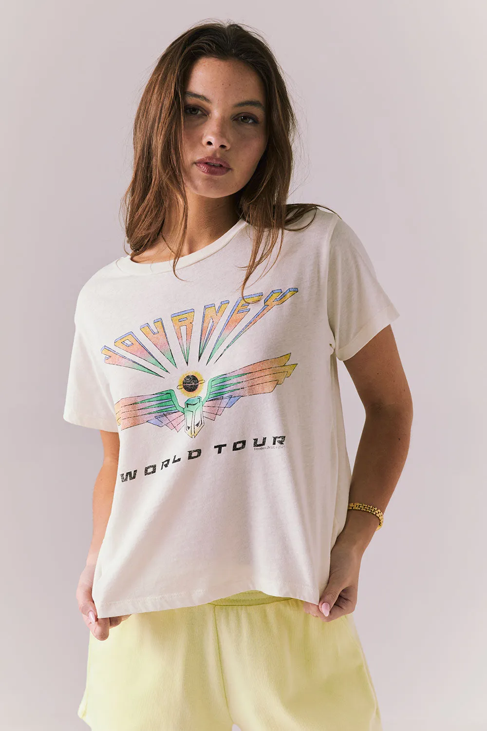 Journey World Tour Crewneck Tee sold by Chaser