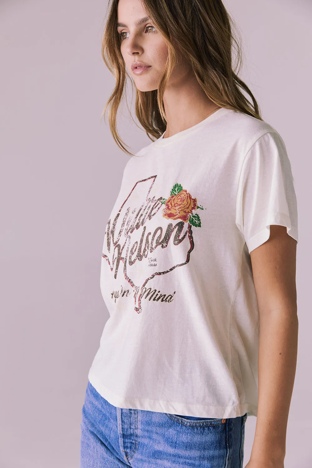 Willie Nelson Always On My Mind Vintage Jersey Crewneck Tee sold by Chaser product image thumbnail 2