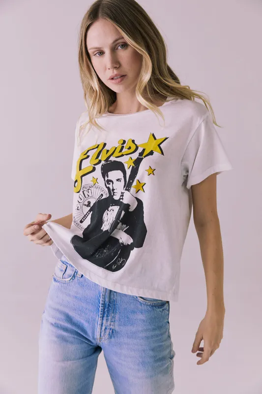 Sun Records Sun Stars Elvis Jersey Crewneck Tee sold by Chaser