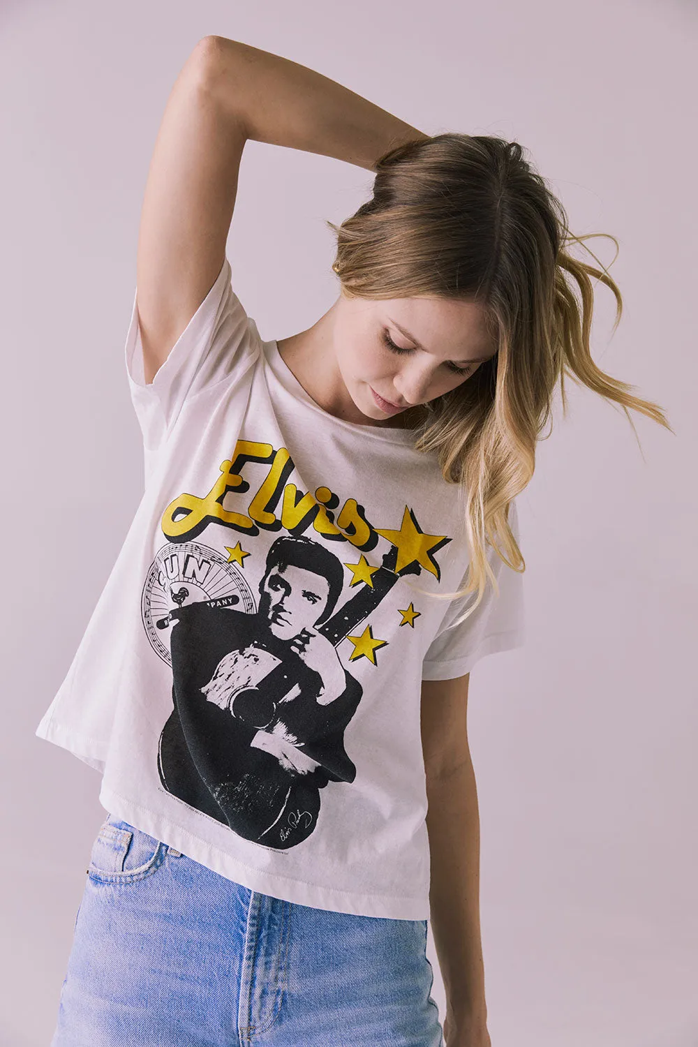 Sun Records Sun Stars Elvis Jersey Crewneck Tee sold by Chaser product image thumbnail 3