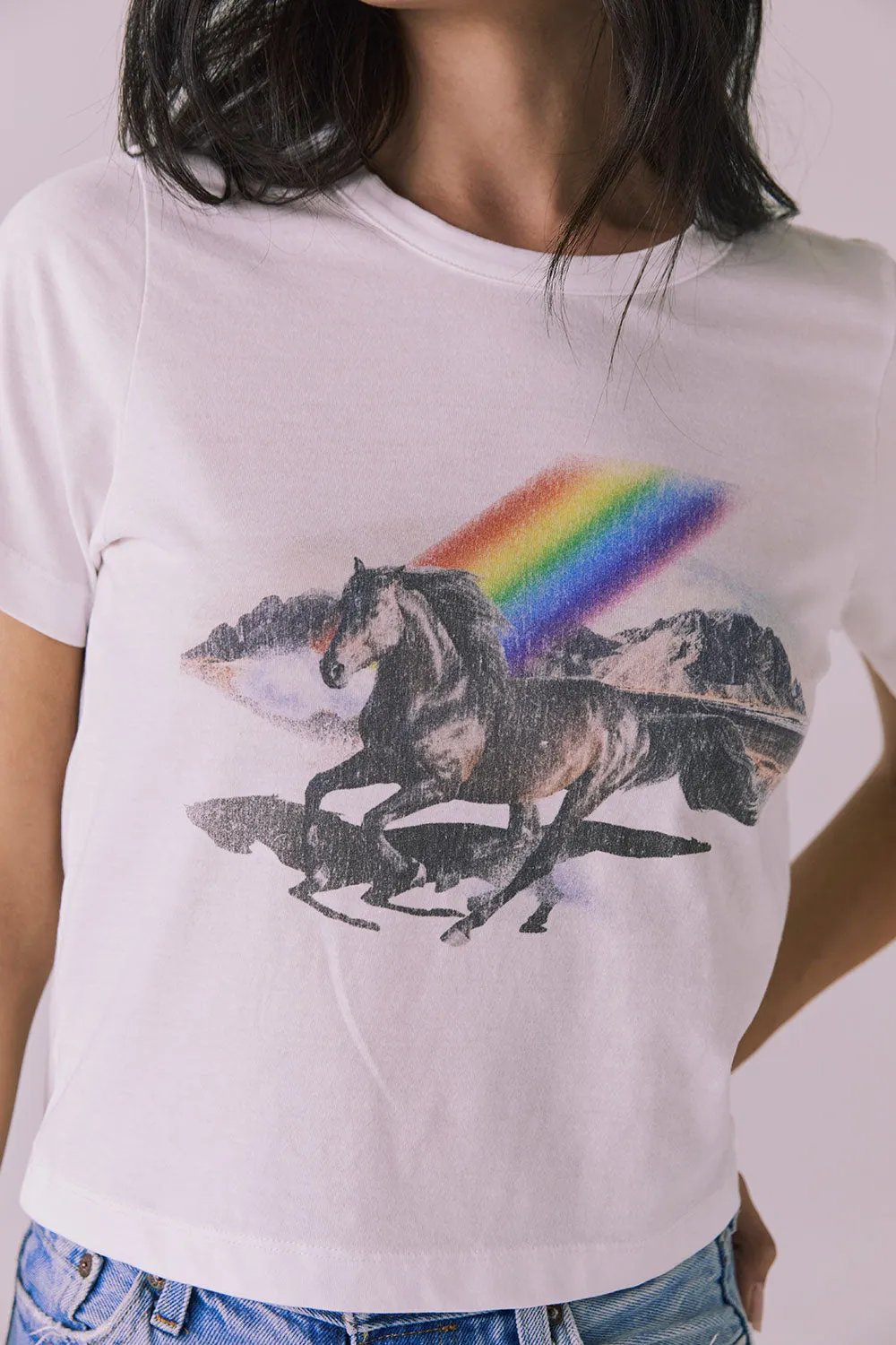 Stallion Embroidery Tee sold by Chaser product image thumbnail 5