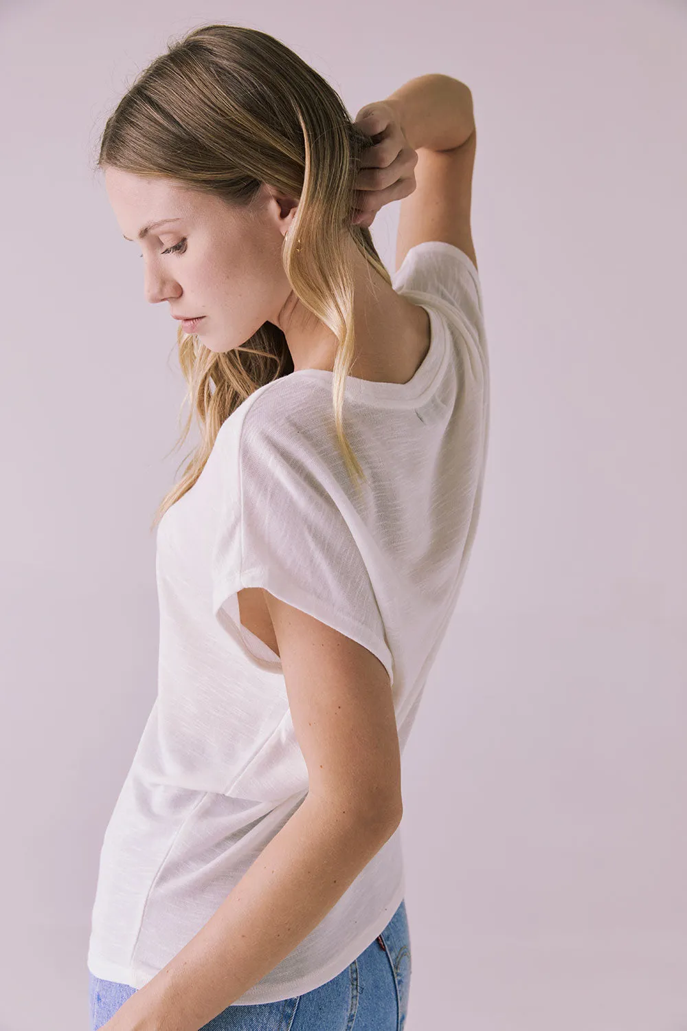 Wylie White Tee sold by Chaser product image thumbnail 5