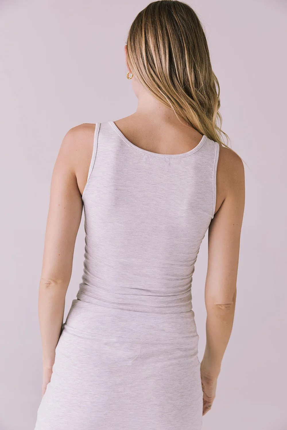 Lander Light Heather Gray Tank sold by Chaser product image thumbnail 5