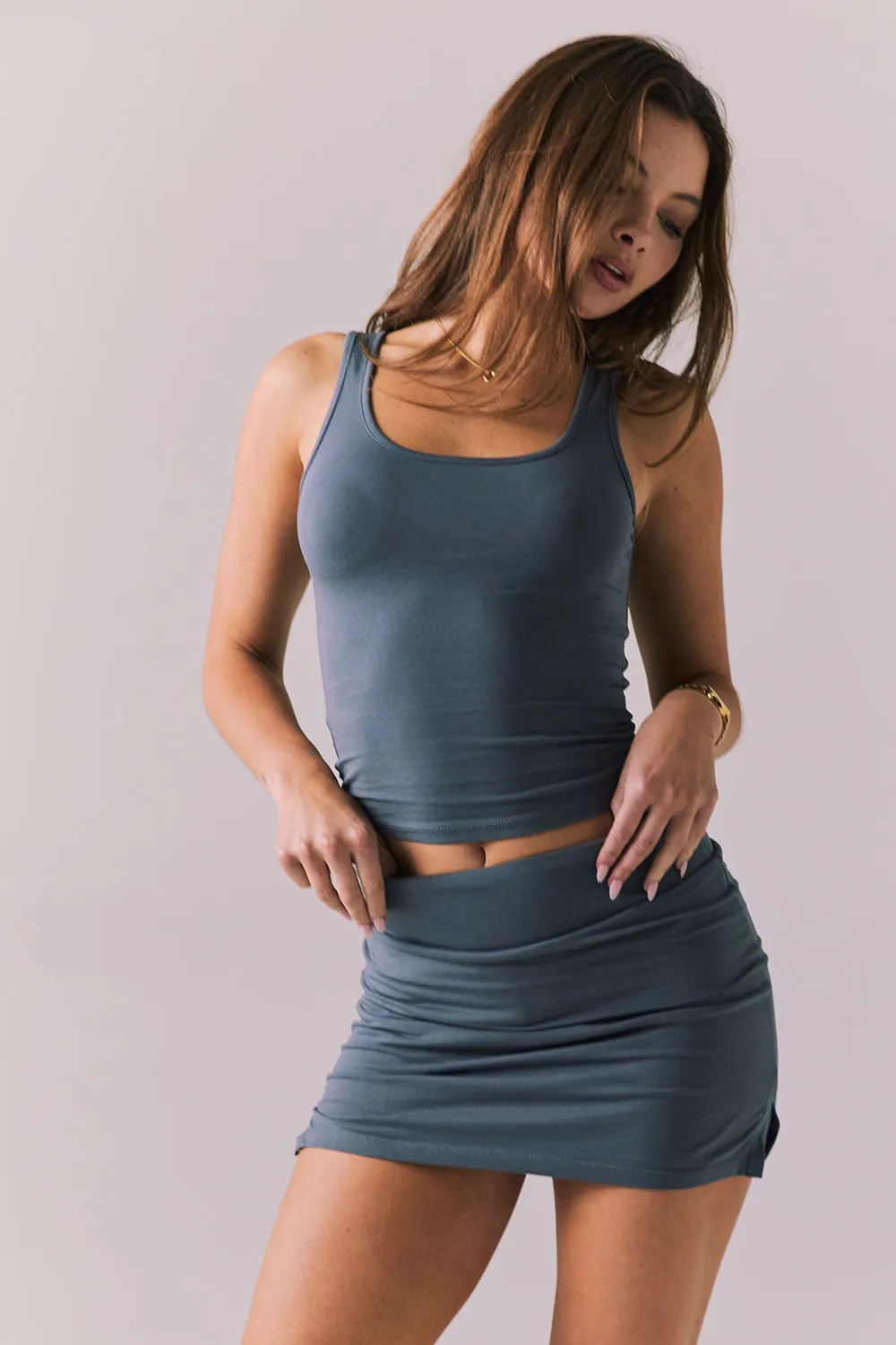 Rue Future Gray Skort sold by Chaser