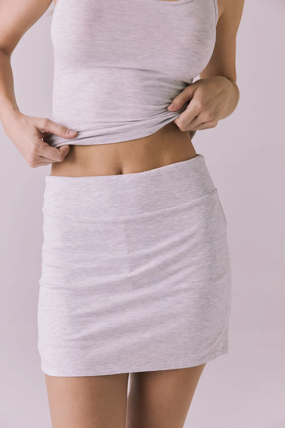 Rue Light Heather Gray Skort sold by Chaser product image thumbnail 4