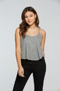 Triblend Rib Cropped Flouncy Cami sold by Chaser