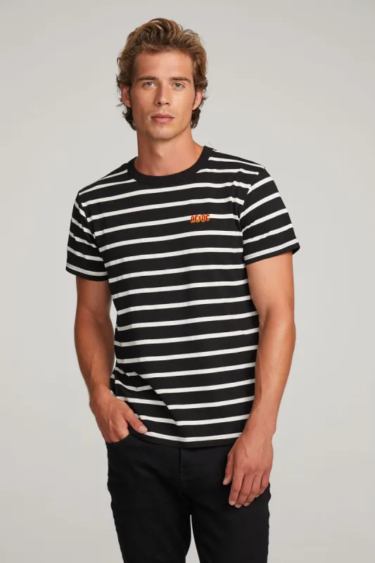AC/DC Embroidered Logo Mens Tee sold by Chaser