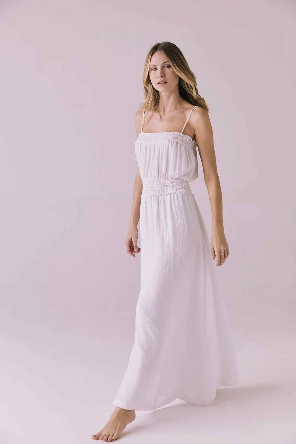 Getaway White Maxi Dress sold by Chaser product image thumbnail 4