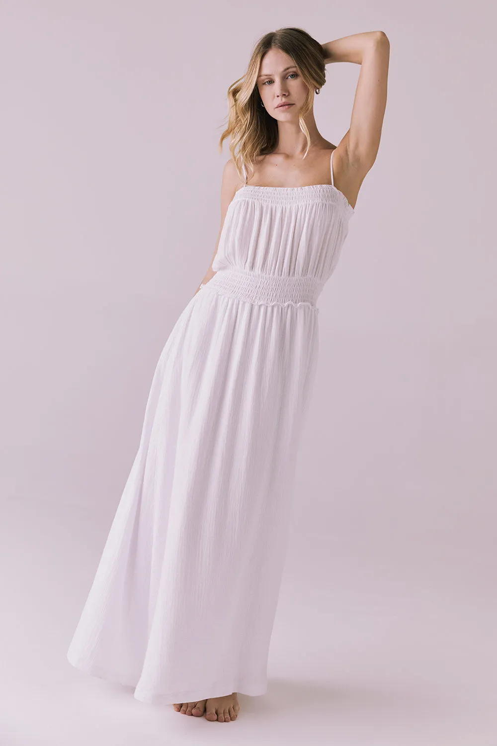 Getaway White Maxi Dress sold by Chaser product image thumbnail 3