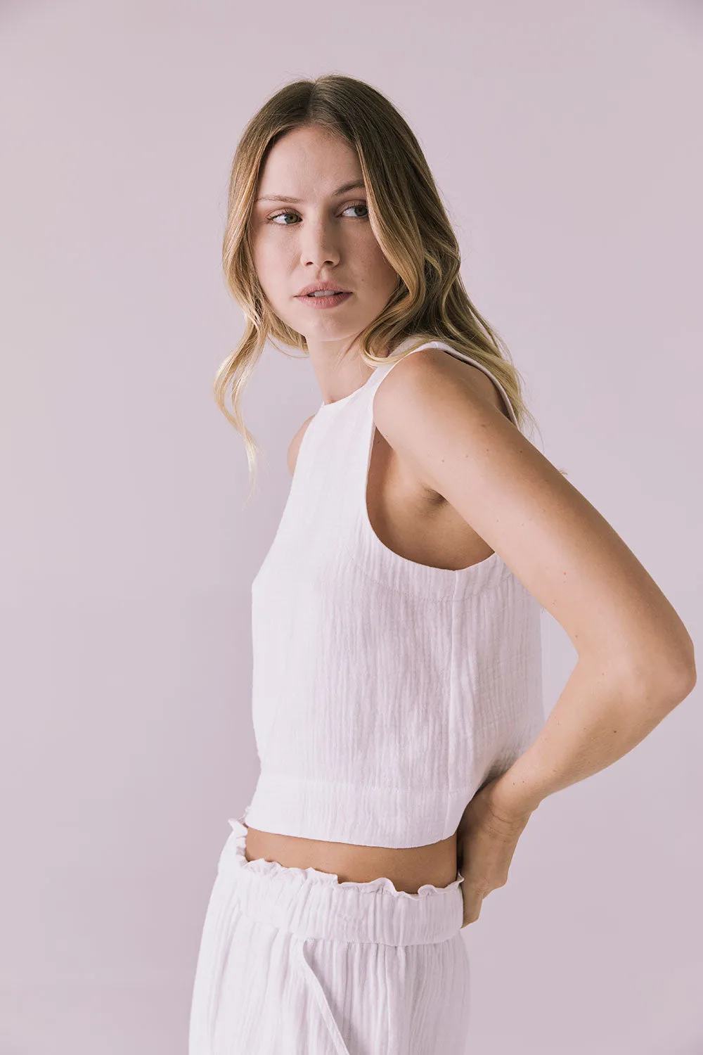 Riley White Tank sold by Chaser product image thumbnail 3