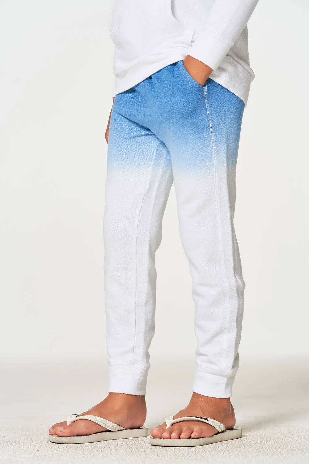 Boys Linen French Terry Beach Joggers sold by Chaser product image thumbnail 3