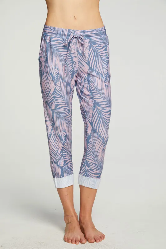 Recycled Cozy Knit Cropped Roll Hem Jogger sold by Chaser