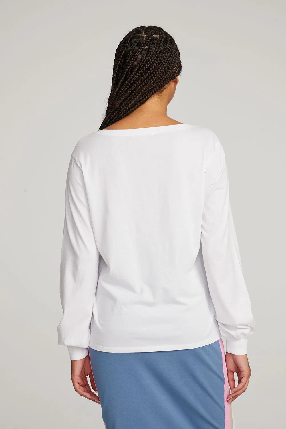 Kara White Long Sleeve sold by Chaser product image thumbnail 4
