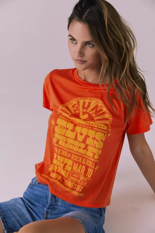 Sun Records Elvis Live On Stage Tee sold by Chaser