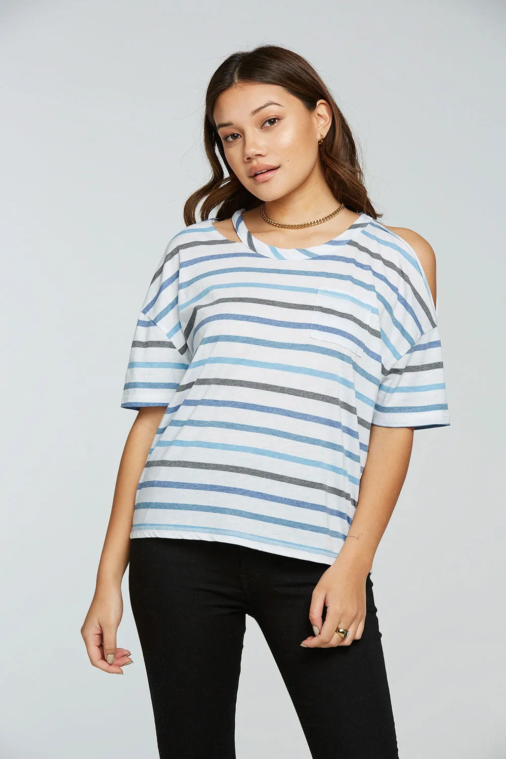 Recycled Vintage Jersey Vented Short Sleeve Pocket Tee sold by Chaser product image thumbnail 3