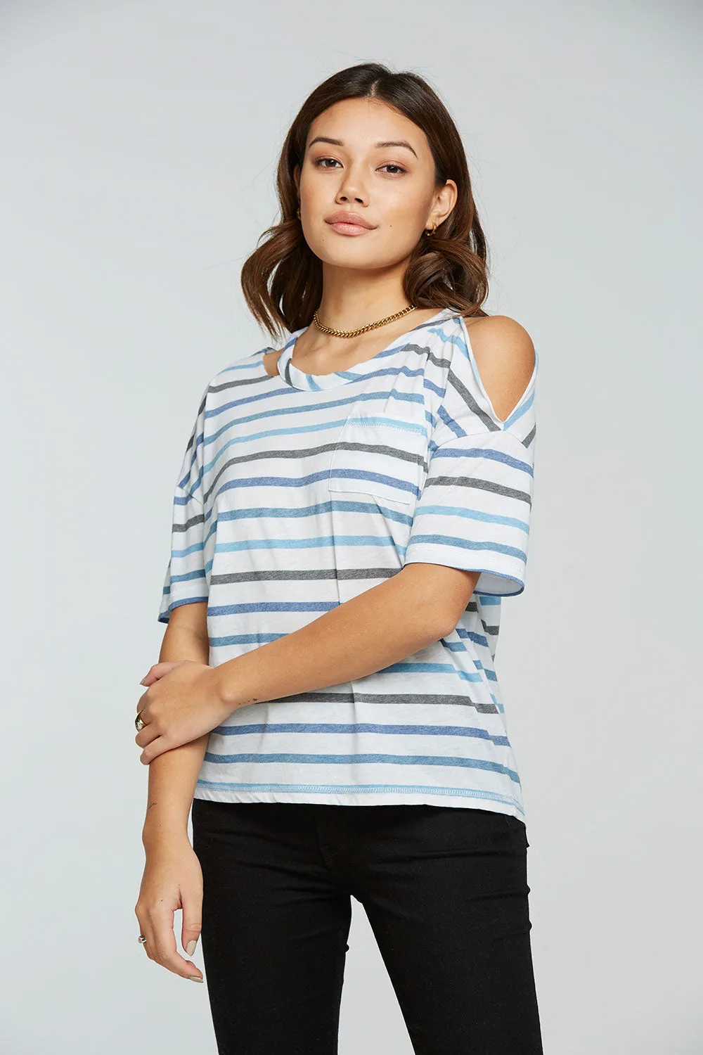 Recycled Vintage Jersey Vented Short Sleeve Pocket Tee sold by Chaser product image thumbnail 4