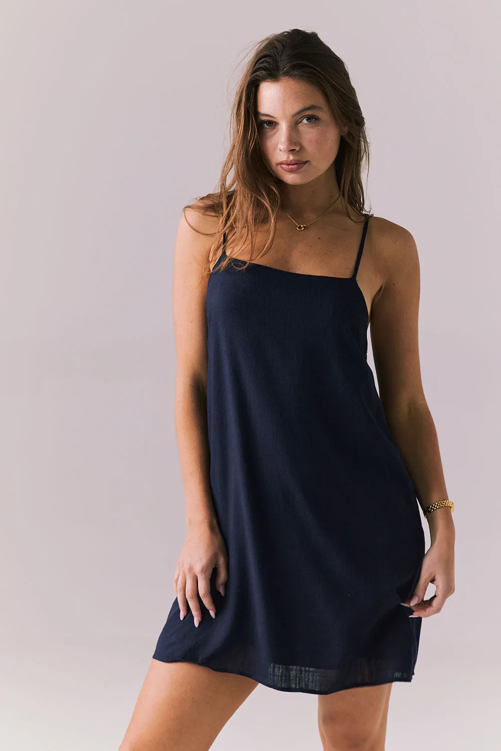Biarritz Navy Mini Dress sold by Chaser