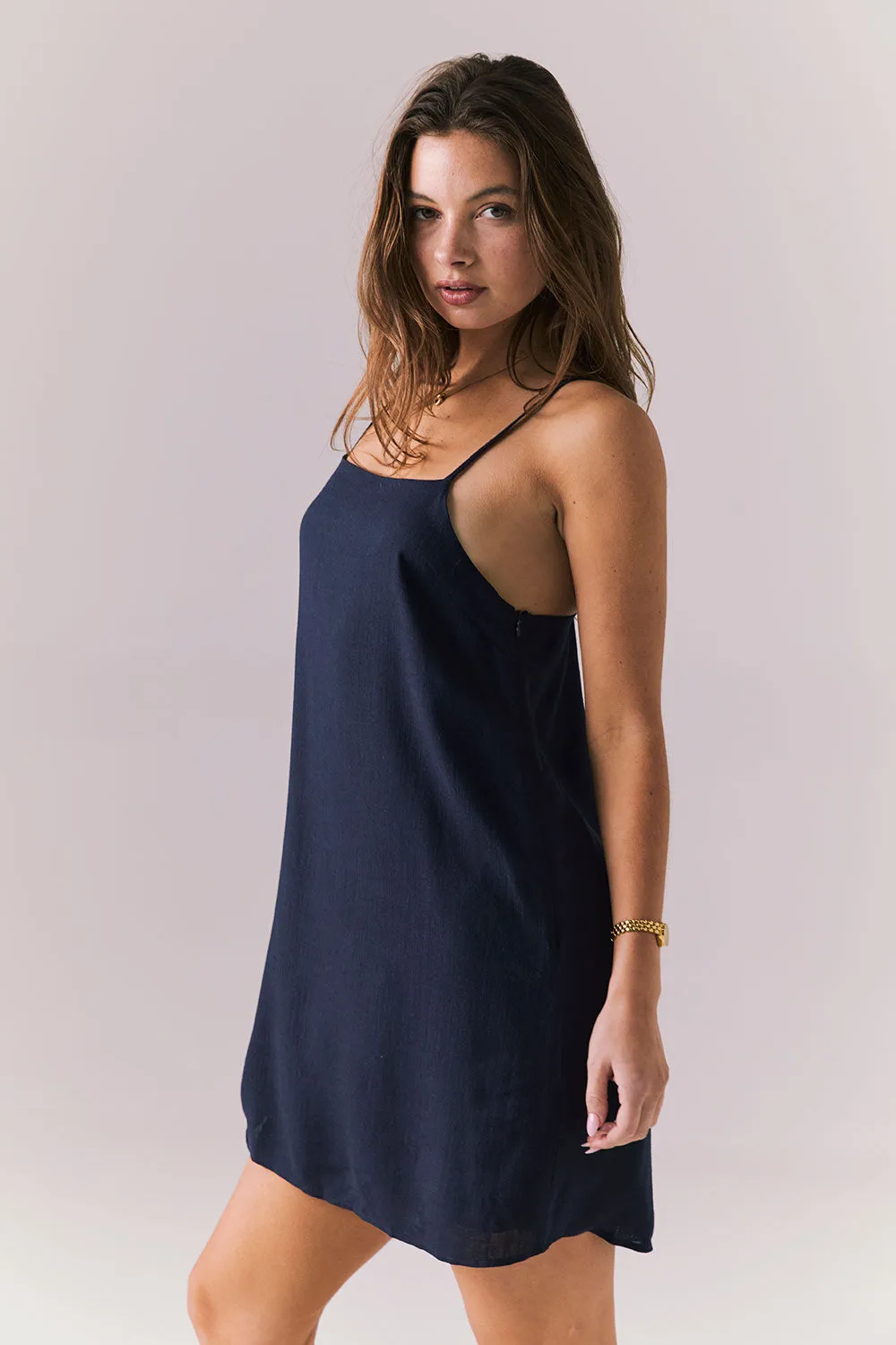 Biarritz Navy Mini Dress sold by Chaser product image thumbnail 2