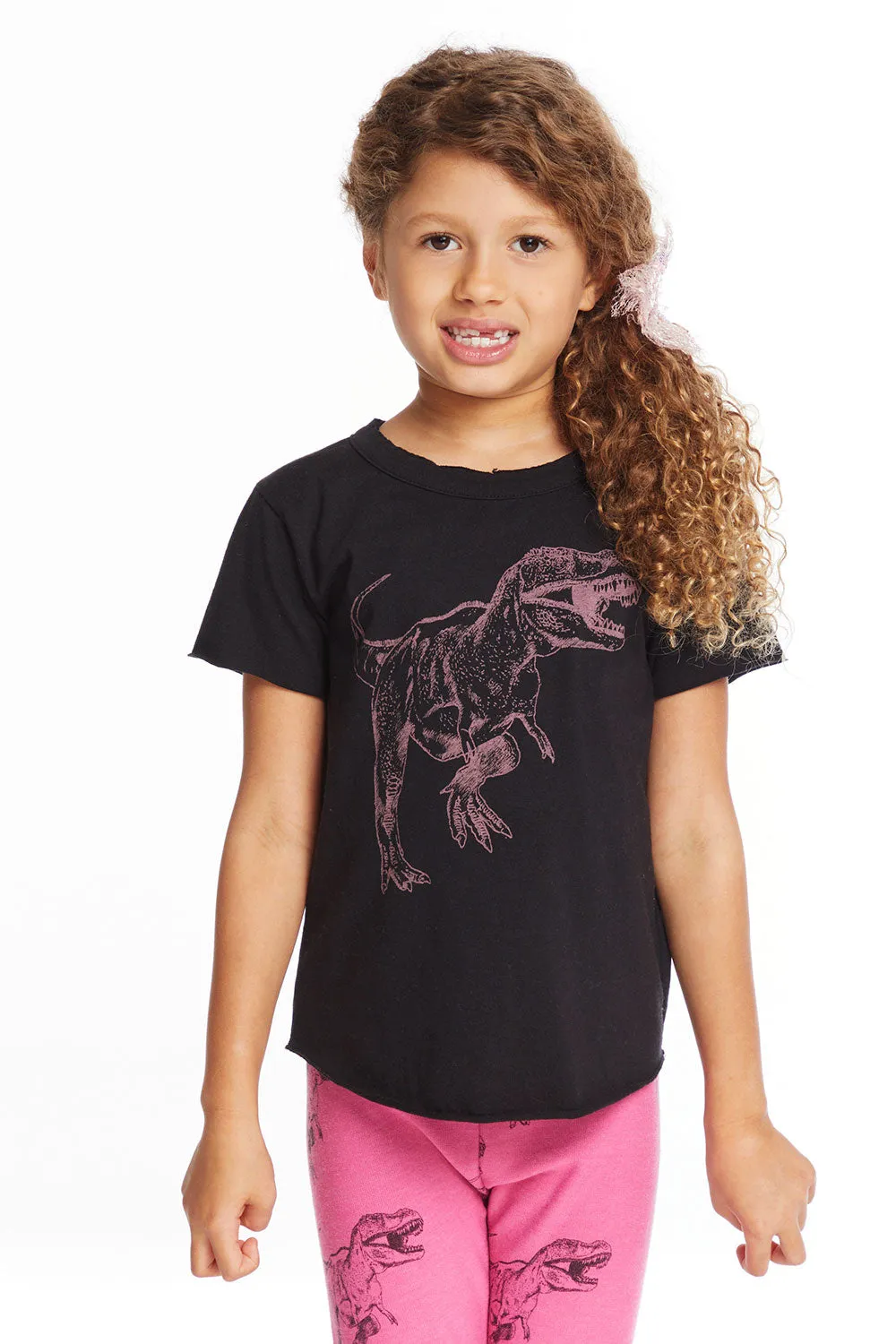 Dino Time Girls Crew Neck Tee sold by Chaser