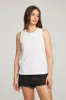 Basic White Slit Tank sold by Chaser