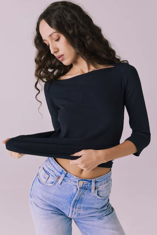 Malynne Licorice Black Tee sold by Chaser