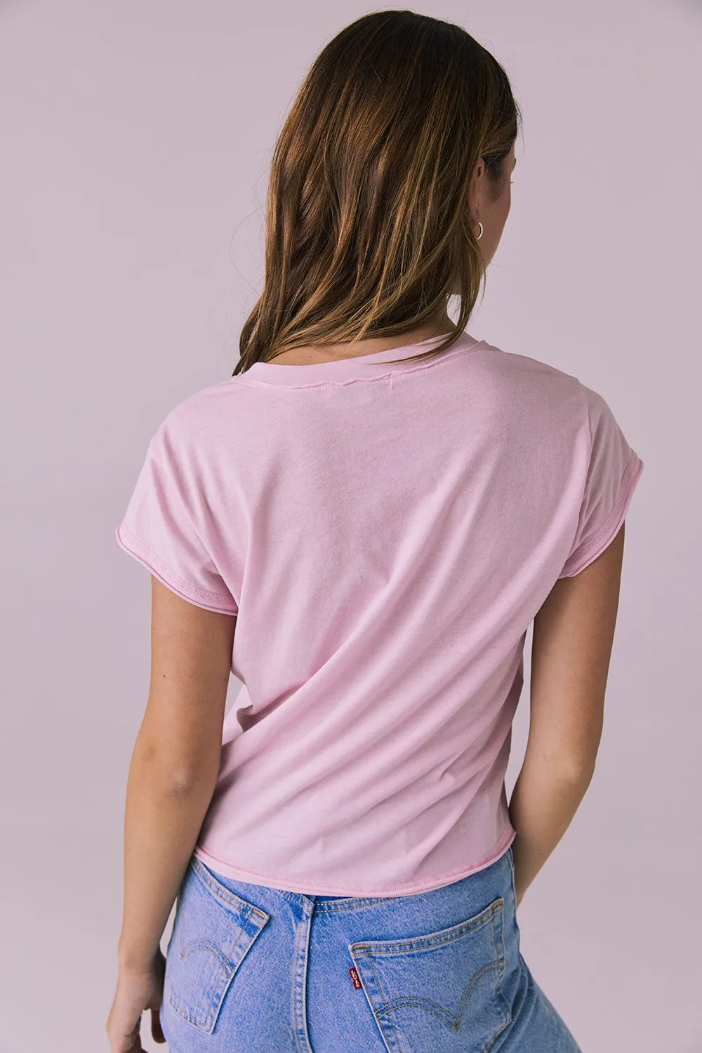 Gator V Nose Pink Neck Tee sold by Chaser product image thumbnail 3