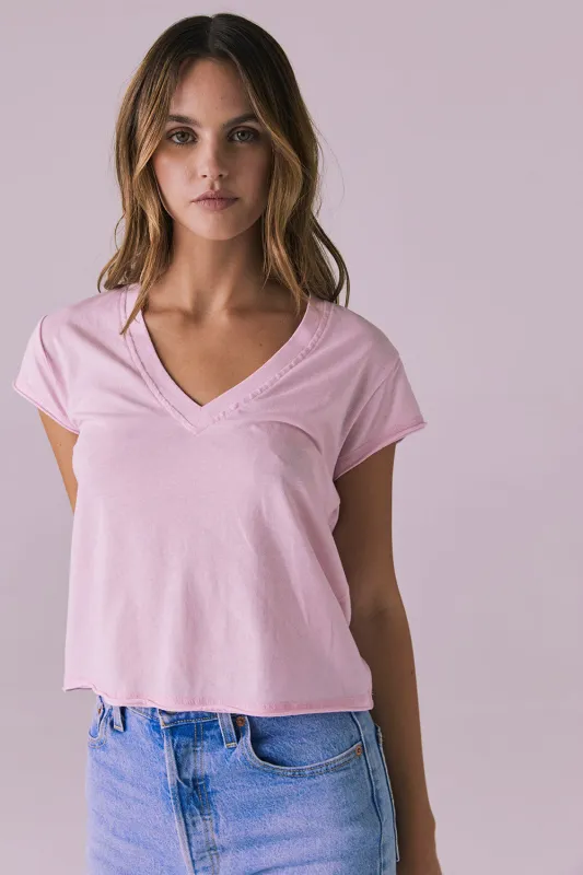 Gator V Nose Pink Neck Tee made by Chaser