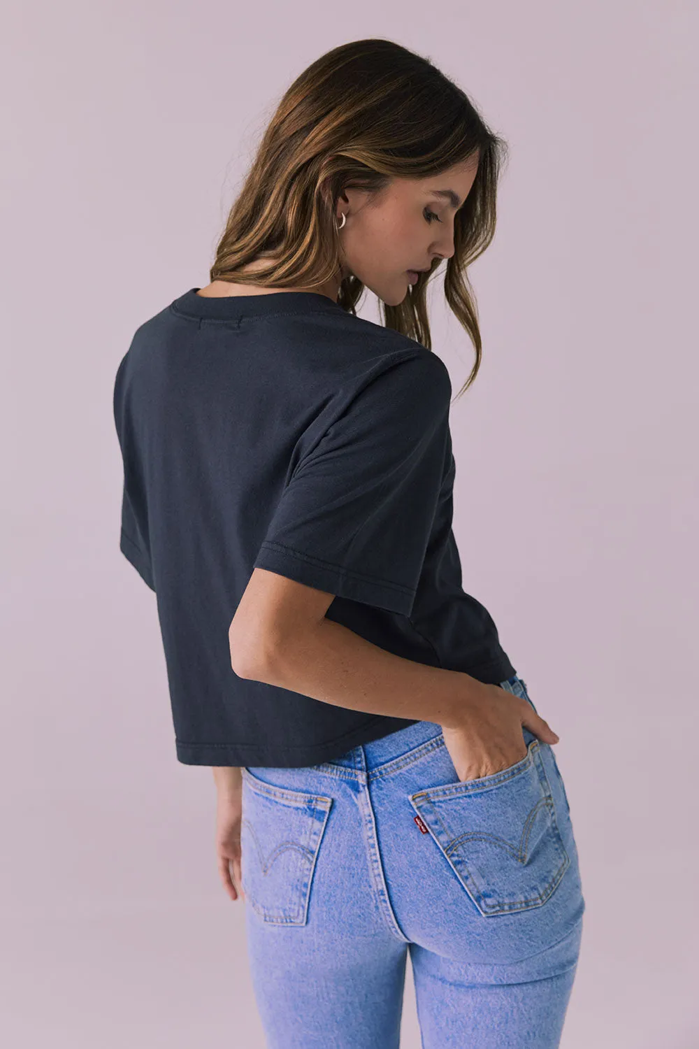 Beau Licorice Black Tee sold by Chaser product image thumbnail 3