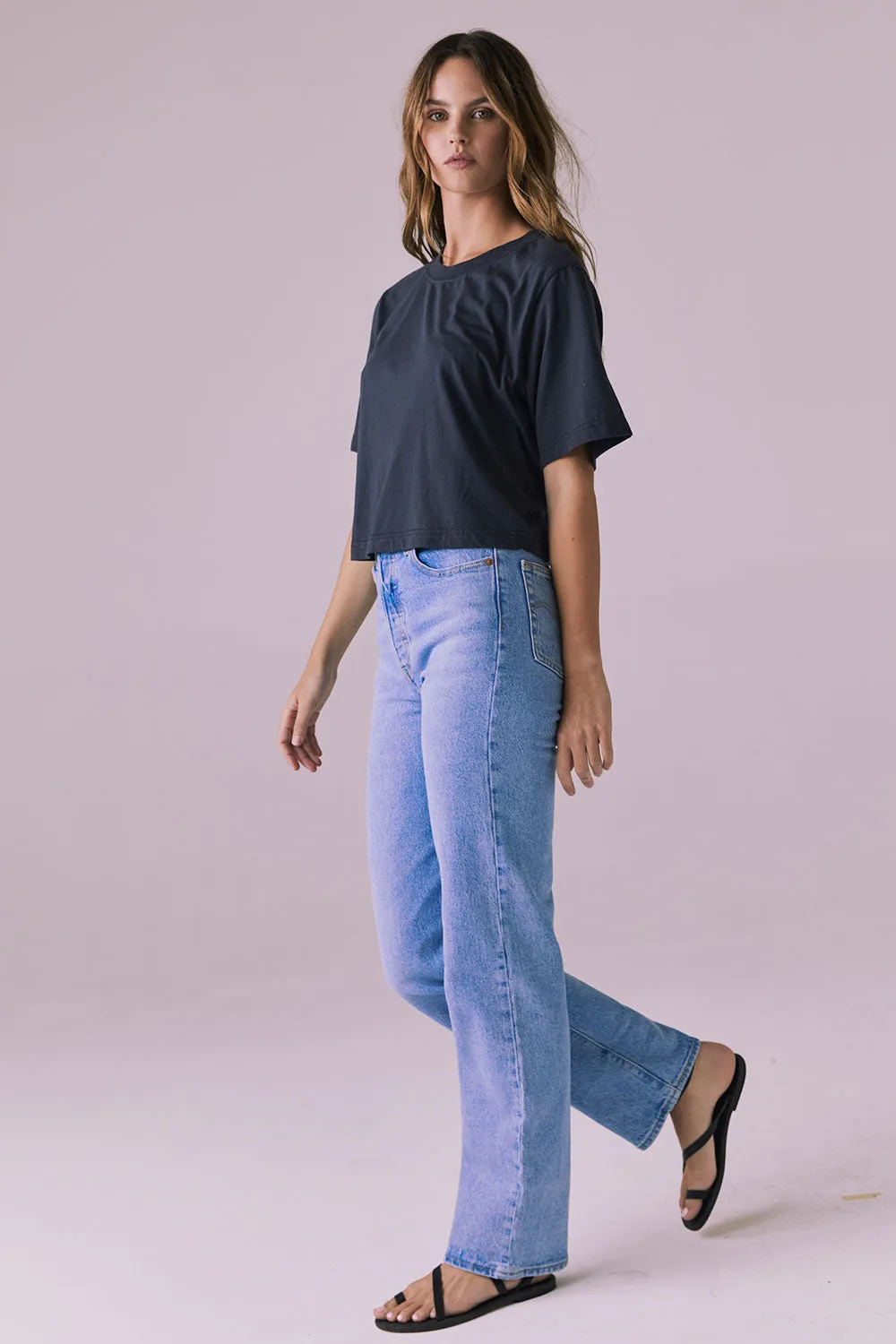 Beau Licorice Black Tee sold by Chaser product image thumbnail 5