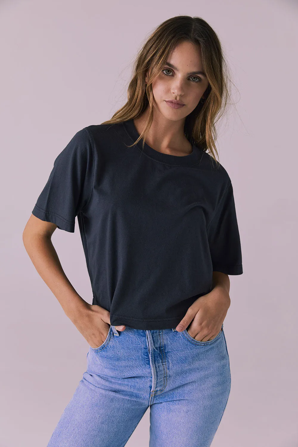 Beau Licorice Black Tee sold by Chaser