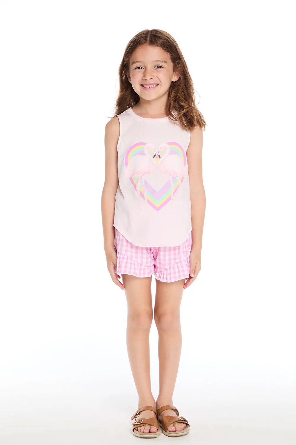 Flamingo Love Tank sold by Chaser product image thumbnail 4