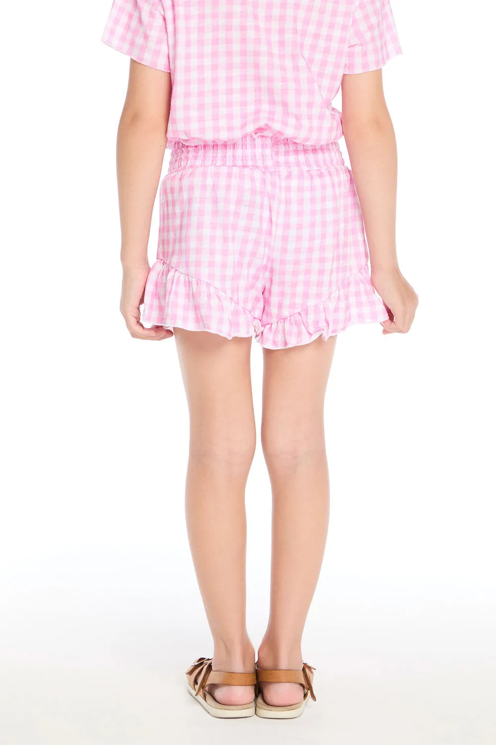 Pinky Gingham Grotto Shorts sold by Chaser product image thumbnail 3