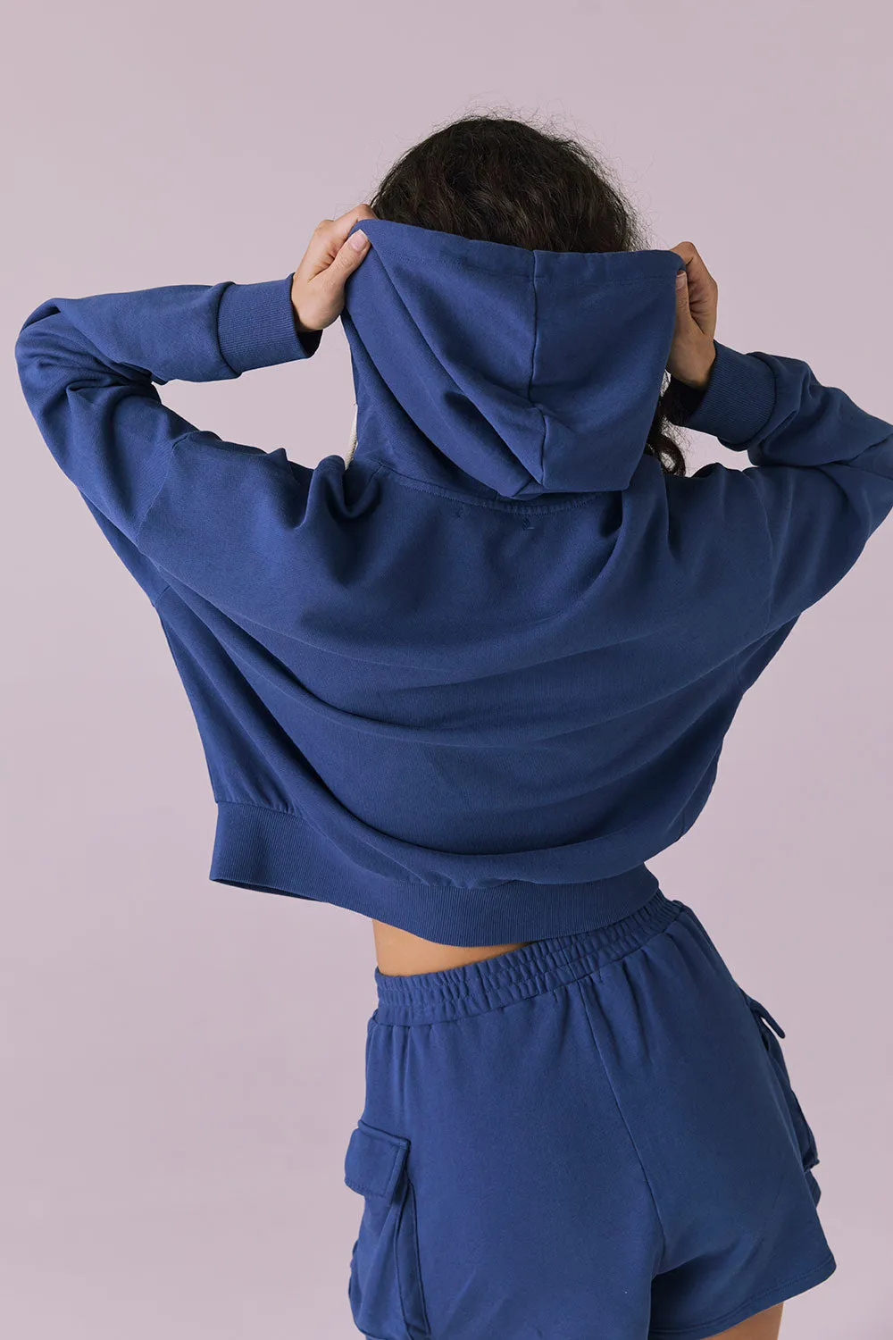 Abilene Honest Indigo Zip Up Hoodie sold by Chaser product image thumbnail 3